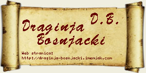 Draginja Bošnjački vizit kartica